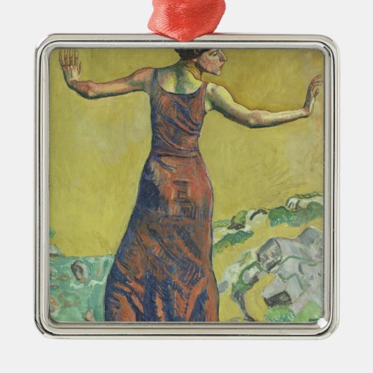 Femme Joyeuse Metalen Ornament (Voorkant)