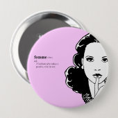 FEMME lesbische Ronde Button 4,0 Cm (Voorkant /achterkant)