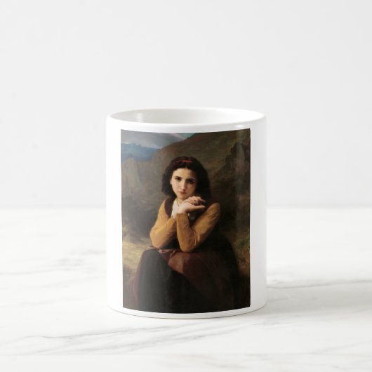 Femme Mignonne van Bouguereau Koffiemok (Center)