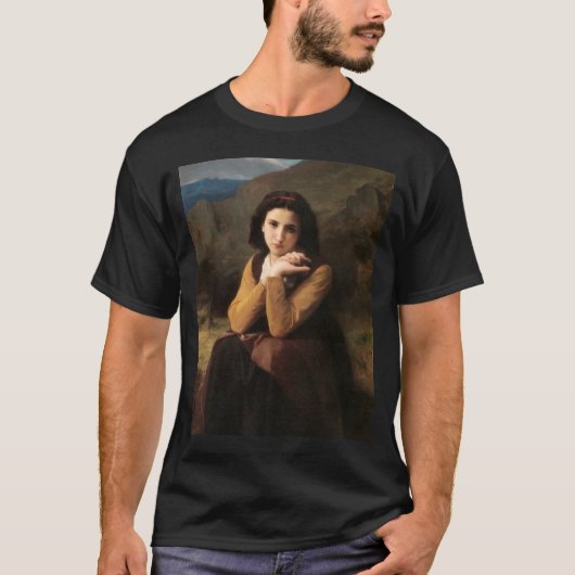 Femme Mignonne van Bouguereau T-shirt (Voorkant)