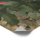 Femme Papillon van Luis Ricardo Falero Poster (Hoek)