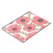 Femme Pink Floral Pattern Notitieboek (Linkerzijde)