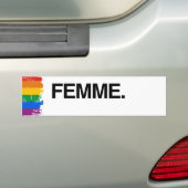 FEMME - .png Bumpersticker (Op auto)