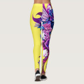 Femme Punk Cascading Floral Leggings (Achterkant)