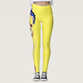 Femme Punk Cascading Floral Leggings (Voorkant)