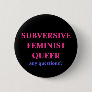femme queer 2 ronde button 5,7 cm