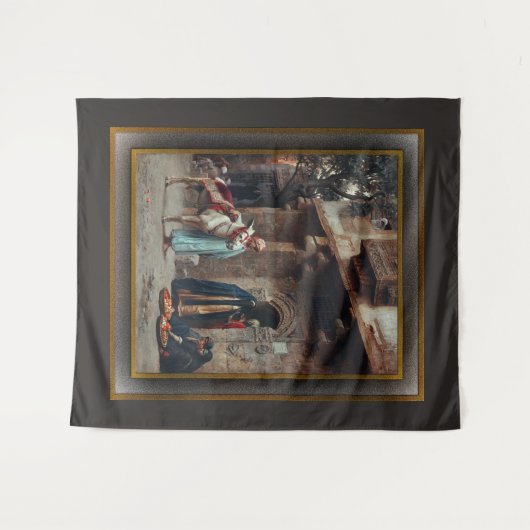 Femmes Arabes Devant Une Porte Wandkleed (Voorkant (horizontaal))