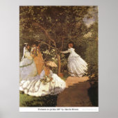 Femmes au jardin 1867, ingediend door Claude Monet Poster (Voorkant)