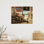 Femmes filant au Morac, Roudolf Ernst Poster (Keuken)