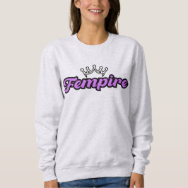 FEMPIRE Logo Purple–Crown Empowerment Design Trui