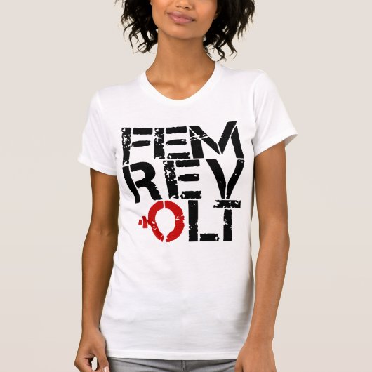 Femrevolt logo feminist t-shirt (Voorkant)