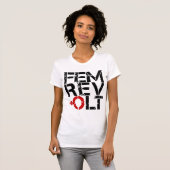 Femrevolt logo feminist t-shirt (Voorkant volledig)
