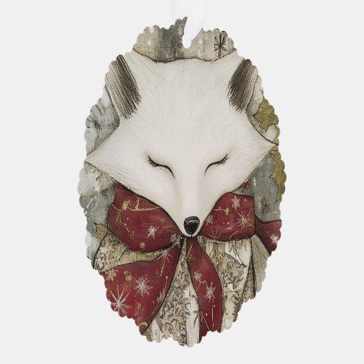 Fen the Fox | Woodland Whimsy Paper Ornament (Rechts)