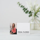 fena flores : afstuderen contactkaartje (Staand voorkant)