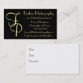 Fenbee-Classic Black Visitekaartje (Voorkant / Achterkant)