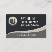 Fence Builder QR Code Professional Visitekaartje (Voorkant)