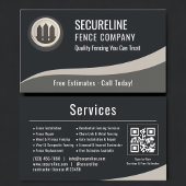 Fence Builder QR Code Professional Visitekaartje