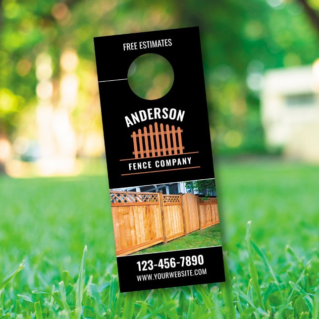 Fence Door Hanger, Fence Installation Door Hanger (Creator heeft geüpload)