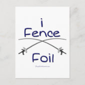 Fence Foil (pistolgrip) BLUE Briefkaart (Voorkant)