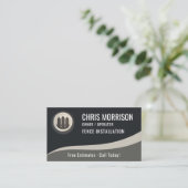 Fence Installation QR Code Visitekaartje (Staand voorkant)