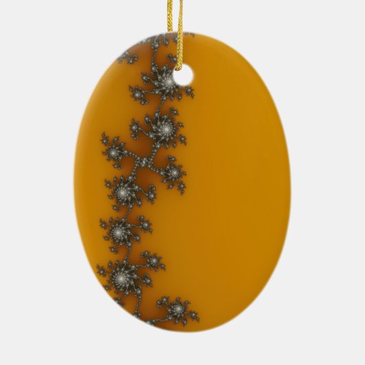 Fence kerstfractal keramisch ornament (Achterkant)