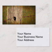 Fence Post en Barbed Wire Visitekaartje (Voorkant / Achterkant)