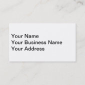 Fence Post en Barbed Wire Visitekaartje (Achterkant)