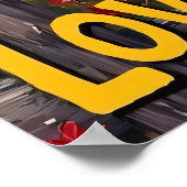 Fence Post Fusion: herfstriff van Beer Poster (Hoek)