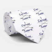 Fence Saber (BLUE) Stropdas (Opgerold)