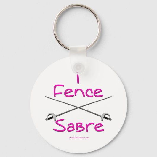 Fence Saber (PINK) Sleutelhanger (Voorkant)
