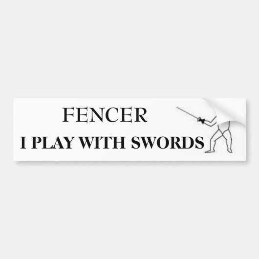 FENCER BUMPERSTICKER (Voorkant)