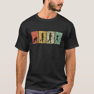 Fencer Evolution Of Man Fencing Funny Retro 70s 80 T-shirt
