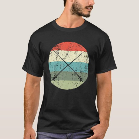  Fencer Fencer Fencer Retro Fenci T-shirt (Voorkant)