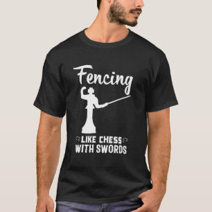 Fencer Foil Fencing Gif T-shirt
