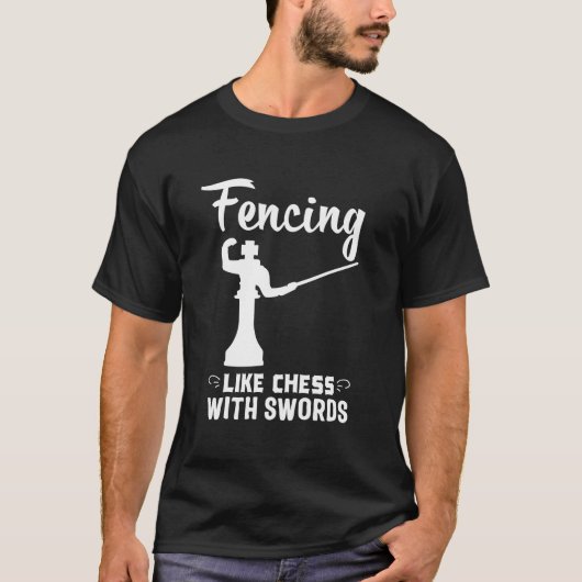 Fencer Foil Fencing Gif T-shirt (Voorkant)