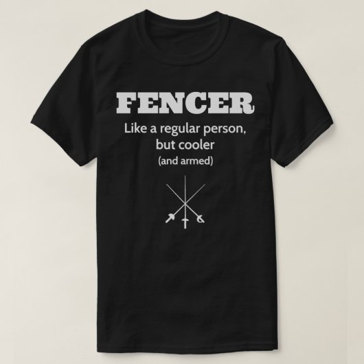 Fencer Funny Definition T-shirt (Design voorkant)