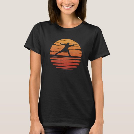 Fencer Graphic Retro Fence Fencing Premium T-shirt (Voorkant)
