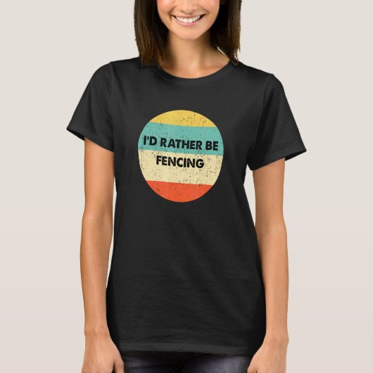Fencer-ID in plaats van afschermingen T-shirt (Voorkant)