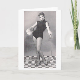 Fencer Pin-Up! Fencing Note-Kaart Kaart