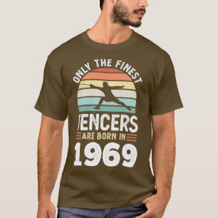 Fencers geboren in 1969 60th Birthday fencing Gift T-shirt