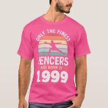 Fencers geboren in 1999 30th Birthday fencing Gift T-shirt<br><div class="desc">Fencers geboren in 1999 30th Birthday fencing Gift. Geweldig shirt voor jezelf,  familie,  grootvader,  grootmoeder,  grootvader,  grootvader,  moeder,  vader,  zus,  broer,  oom,  tante,  man,  vrouwen of iedereen</div>