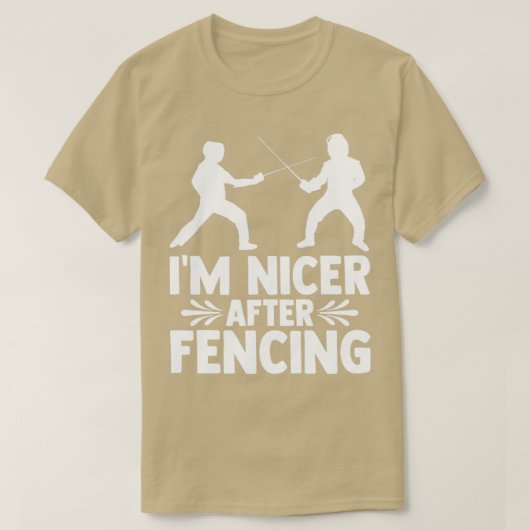 fencers gezegden competitie om de laatste afscherm t-shirt (Design voorkant)