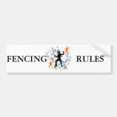 FENCING BUMPERSTICKER (Voorkant)