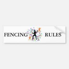 FENCING BUMPERSTICKER