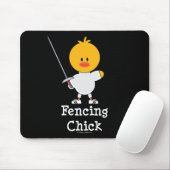 Fencing Chick Mousepad Muismat (Met muis)