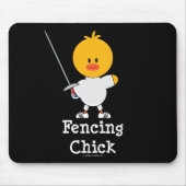 Fencing Chick Mousepad Muismat (Voorkant)