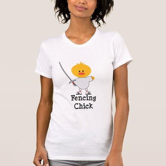 Fencing Chick Tshirt (Voorkant)