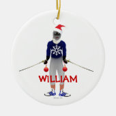 Fencing Christmas Custom Keramisch Ornament (Voorkant)