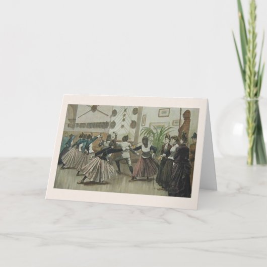  "Fencing Class Note Card" Kaart (Voorkant)