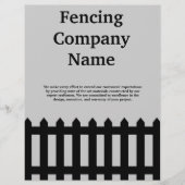 Fencing Company Business Flyer (Voorkant)
